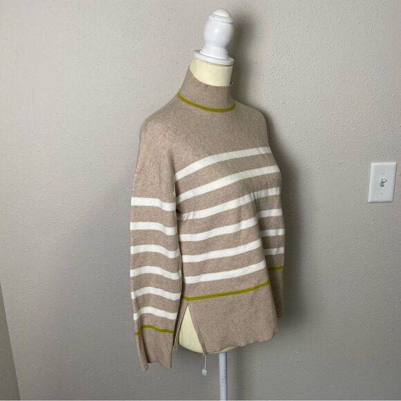 Tahari Super Soft Striped Mock Neck Tunic Sweater Women's Size Small - Picture 6 of 16